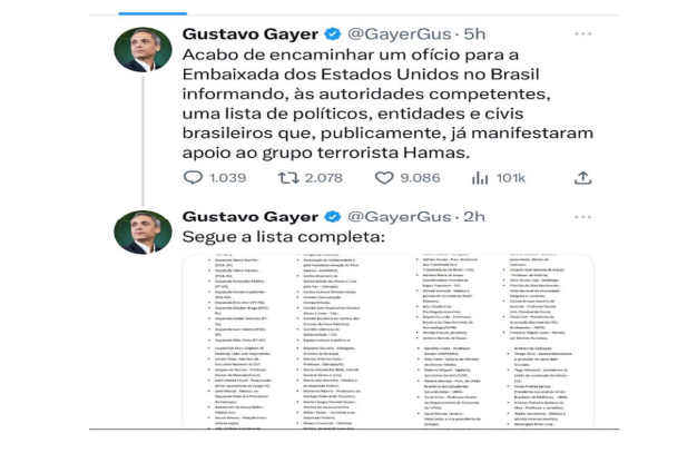 PSOL aciona Conselho de Ética contra Gustavo Gayer