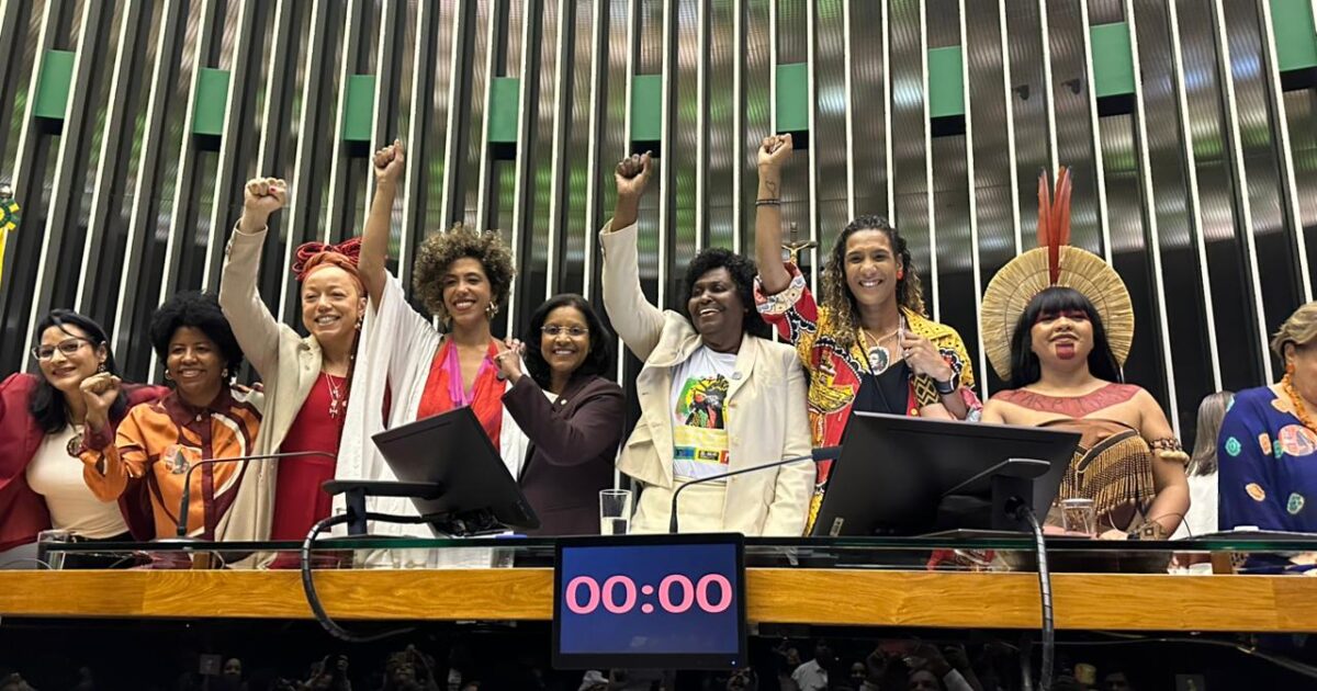 “Quando uma mulher negra avança, o povo brasileiro inteiro avança junto”, afirma Talíria Petrone na Marcha