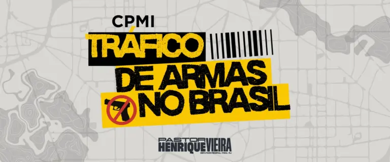 Pastor Henrique Vieira propõe CPMI para investigar o tráfico de armas no Brasil