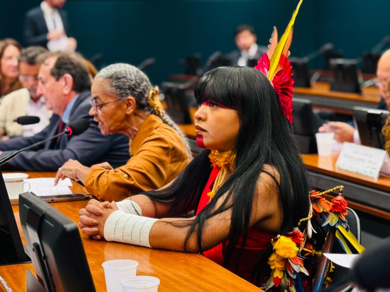 Mandato de Célia Xakriabá avança com moção ao ATL, projetos ambientais e combate ao racismo no Congresso